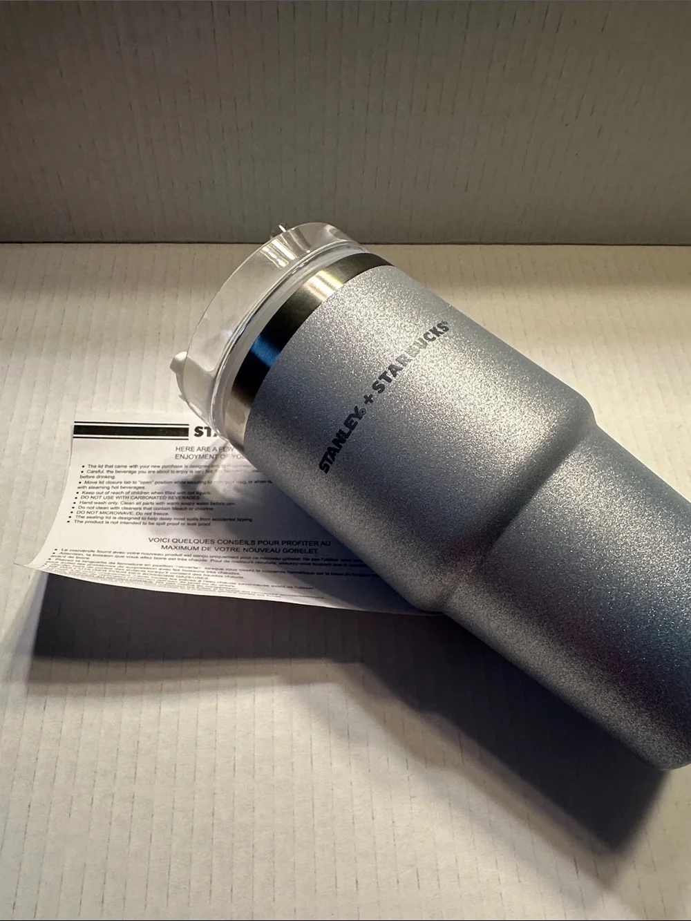 Stanley + Starbucks Silver Travel Tumbler